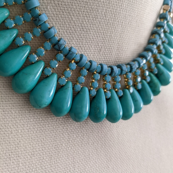 Anthropologie Serefina turquoise necklace - Picture 2 of 3